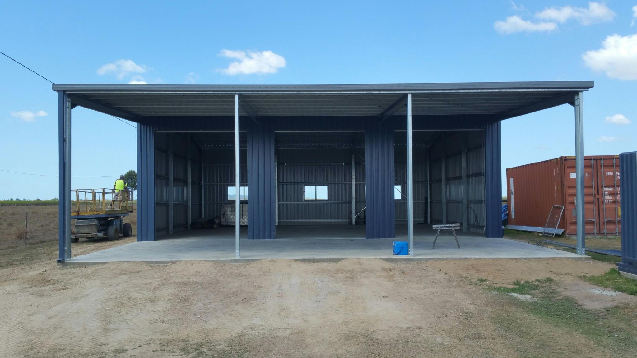 Industral Kits Sheds made from Bluescope Steel Zinclaume and Colorbond